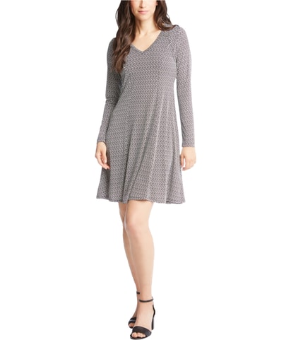 Basketweave Fit & Flare Dress