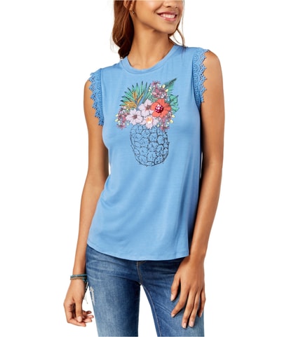 Sequin-Applique Tank Top