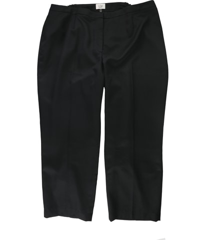 Solid Straight Leg Casual Pants