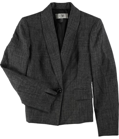 Melange One Button Blazer Jacket