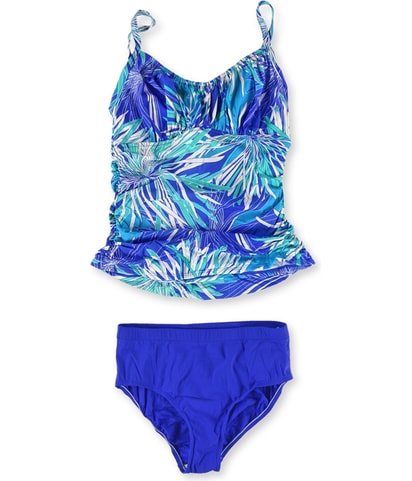 Printed High Waist 2 Piece Tankini