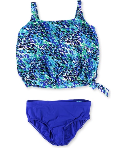 Side-Tie Blouson Brief 2 Piece Tankini