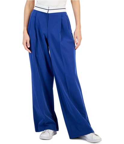 Pleated Wide Leg Loose Dress Pants