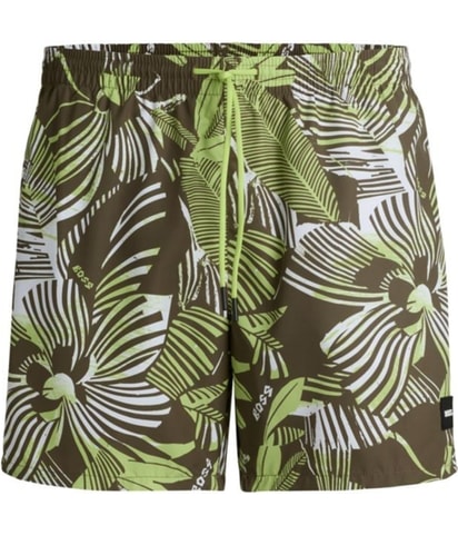 Seasonal Print Swim Bottom Board Shorts