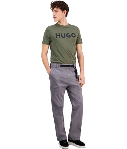 Gunner Classic Fit Belted Straight Leg Casual Pants