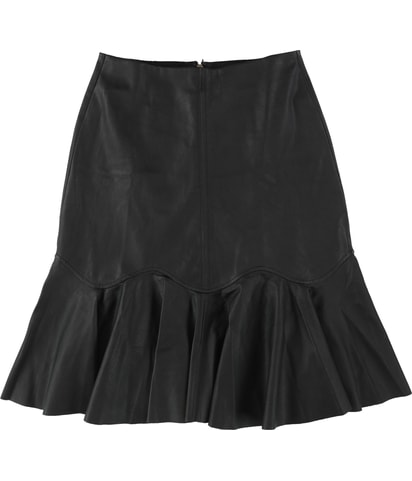 Faux-Leather A-line Skirt