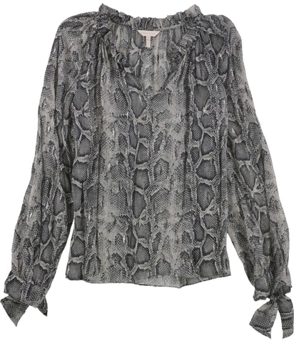 Snake Print Shell Blouse