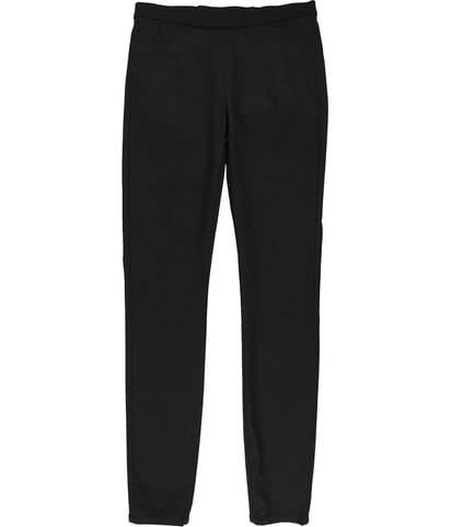 Solid Elastic Waist Jeggings