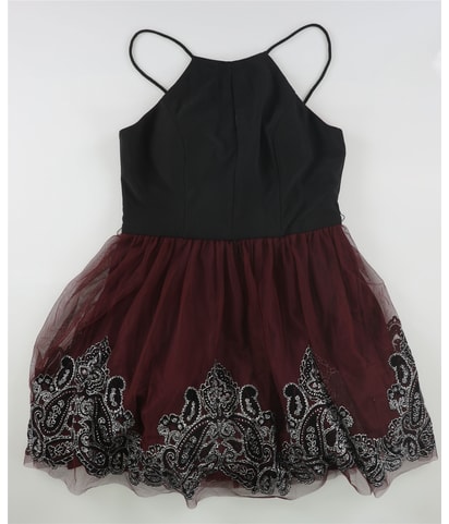 Embellished A-line Dress