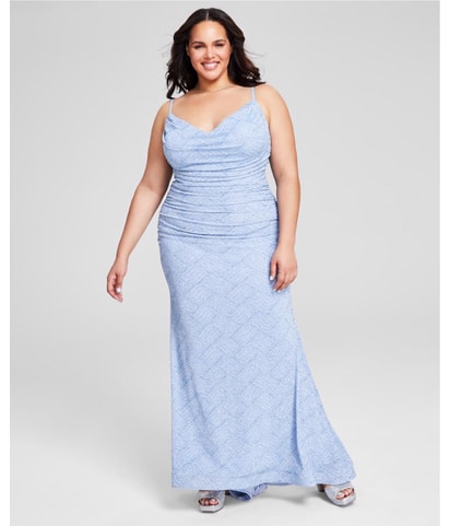Glitter Long Evening Gown Dress