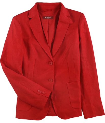 Solid Two Button Blazer Jacket