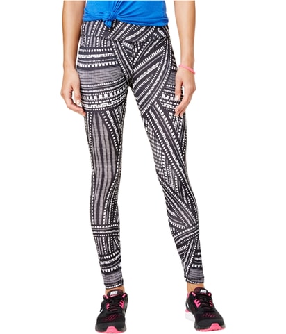 Jacey Printed Tapered Compression Leggings Athletic Pants