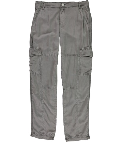 Solid Slouchy Cargo Jeans