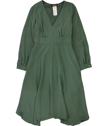Solid A-line Dress