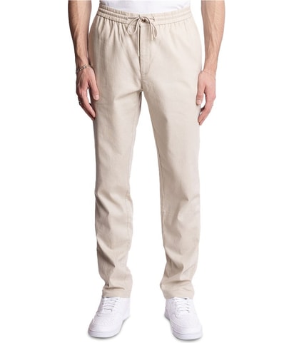 Chester Drawstring Linen Straight Leg Relaxed Lounge Casual Pants