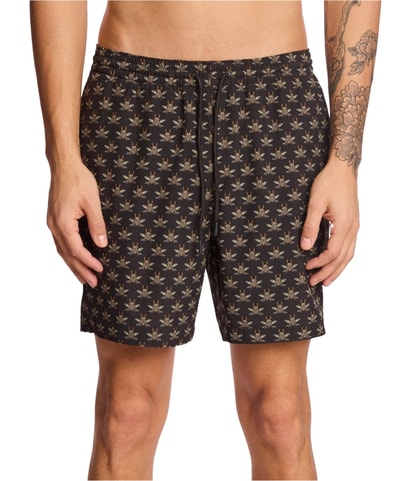 Gilligan Printed Drawstring 6" Swim Bottom Trunks