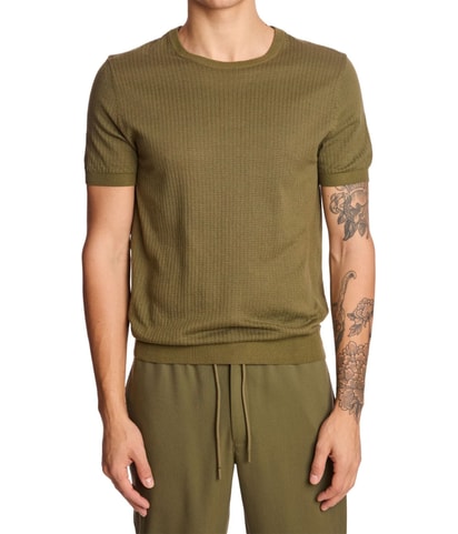 Slim Fit Short Sleeve Pullover Sweater