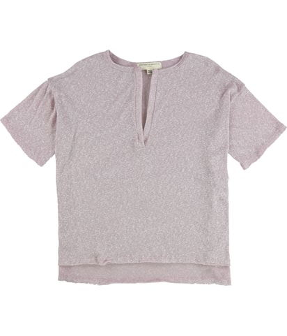 Relaxed Collar V-Neck Basic T-Shirt