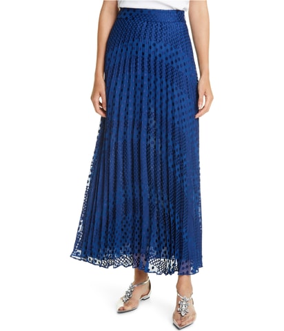 Pleated Maxi Skirt