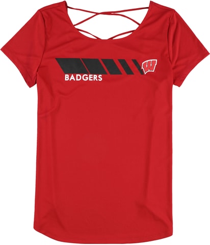 University of Wisoncin Badgers Open Racerback Graphic T-Shirt