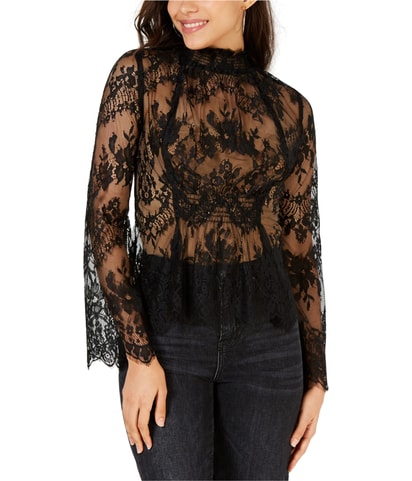 Sheer Lace Shell Blouse