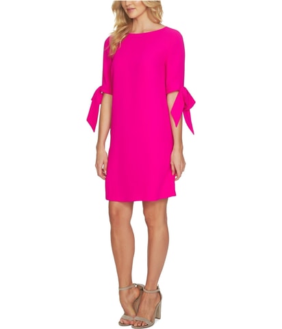 Bow Sleeve Shift Dress