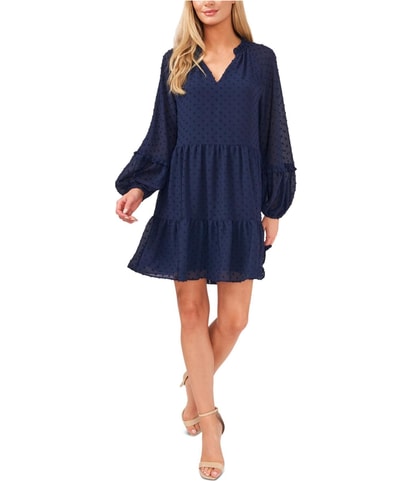 Standard Shift Ruffled Mini Bubble Dress
