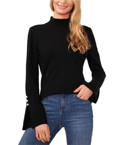 Imitation Pearl Trim Pullover Sweater