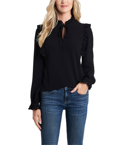 Textured Ruffled Blouse