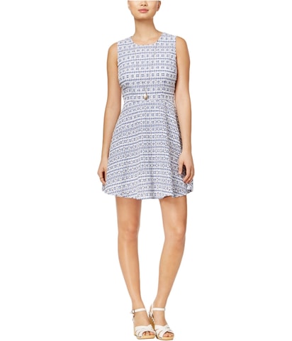 Gingham Fit & Flare Cocktail Dress
