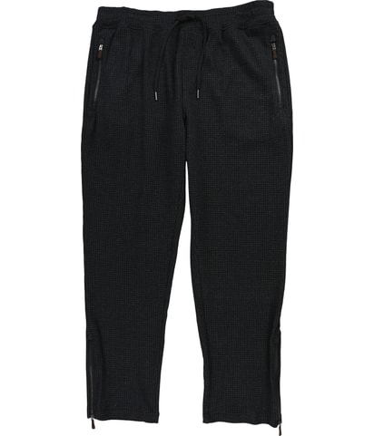 Double Knit Herringbone Straight Leg Jogger Casual Pants