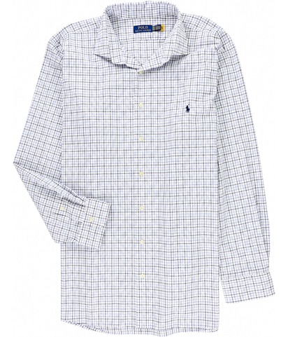 Tattersall Stretch Poplin Button Up Shirt