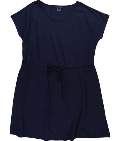 Drawstring Waist Shift Dress
