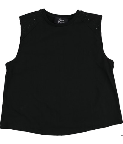 Studded Sleeveless Blouse Top