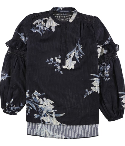Frill Sleeve Shell Blouse