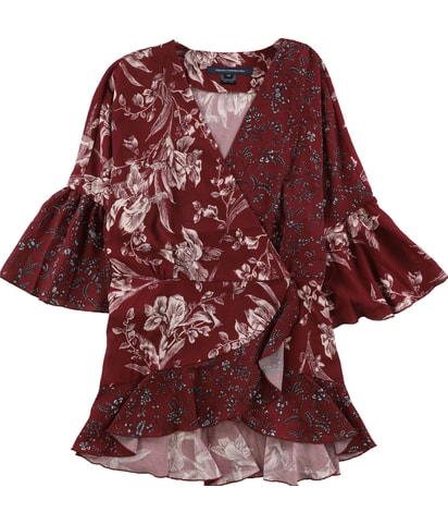 Floral Wrap Blouse