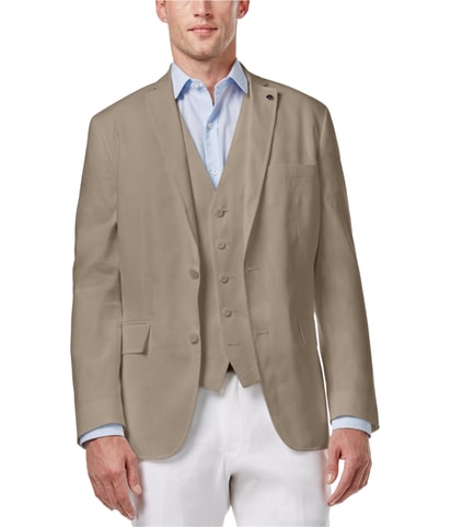 Stretch Linen Two Button Blazer Jacket