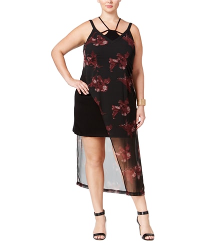 Asymmetric Floral Maxi Dress