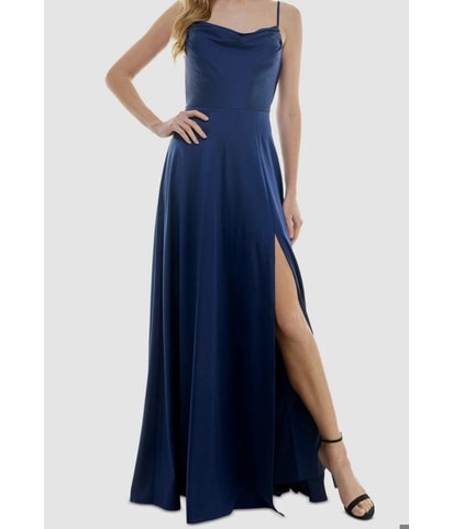 Criss Cross Back Prom Dress Gown Dress