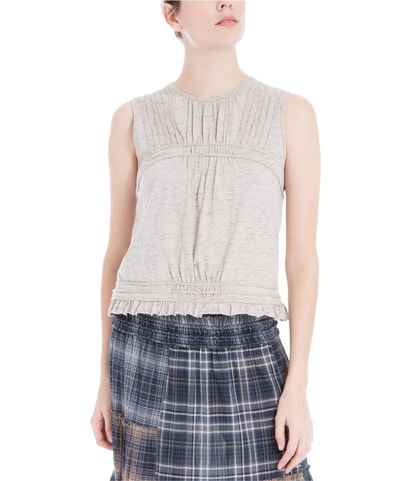 Pleated Knit Blouse
