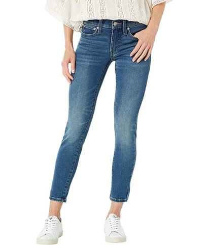 Ava Mid Rise Straight Leg Skinny Cropped Jeans