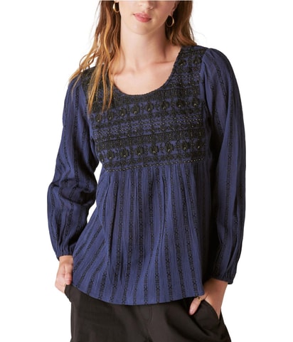 Beaded Embroidered Tunic Blouse