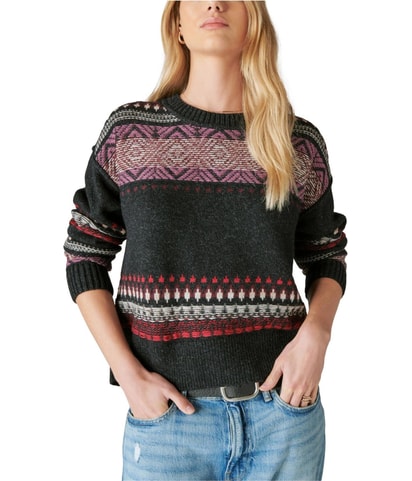 Fair Isle Crew Pullover Sweater