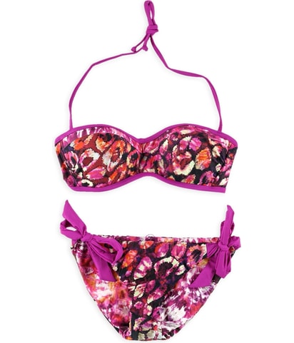 Printed Side Tie 2 Piece Bandeau