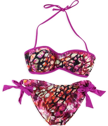 Printed Push Up Reversible 2 Piece Bikini