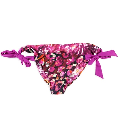 Printed Side Tie Bikini Swim Bottom