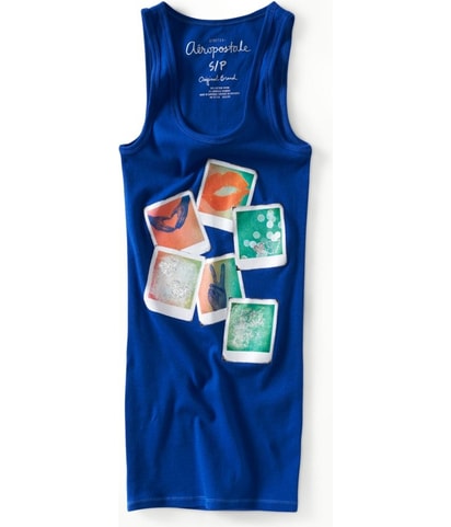 Aeropostale Racer Back Pictures Tank Top