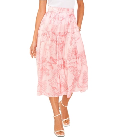 Tropical Print Maxi Skirt