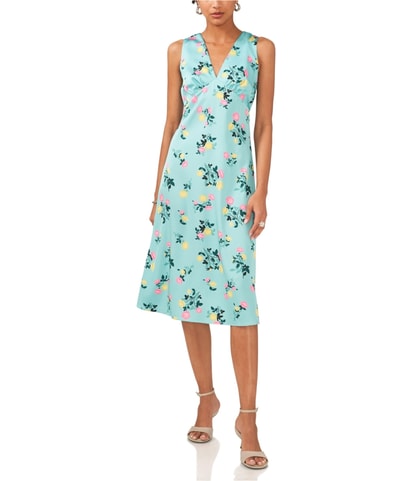Satin Midi Empire Dress