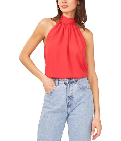 Tie Neck Halter Top Shirt